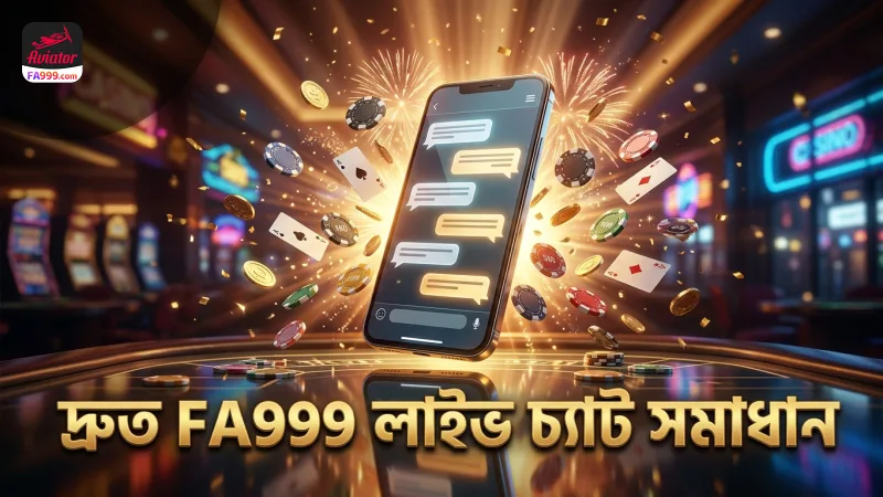 লাইভ চ্যাটে FA999 দ্রুত সমাধান দেয় ২ মিনিটে