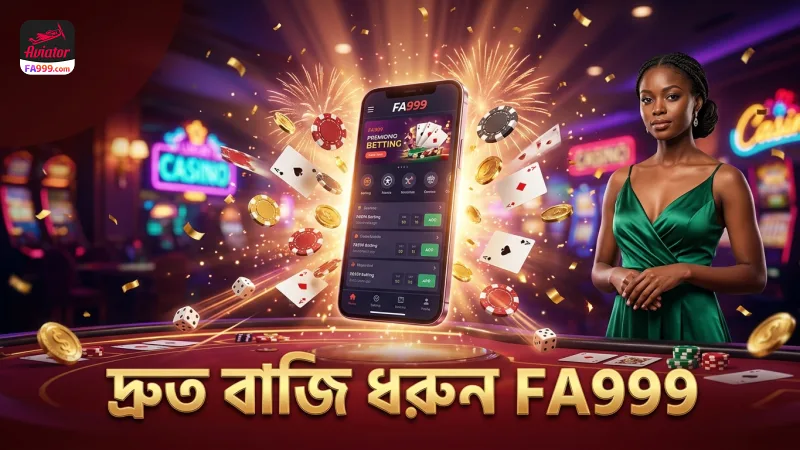 স্মার্টফোনে দ্রুত বাজি ধরার সুবিধা FA999-এ