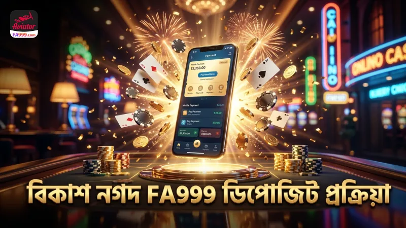 বিকাশ ও নগদ থেকে FA999 ডিপোজিট সফল করার ধাপগুলো অনুসরণ করুন