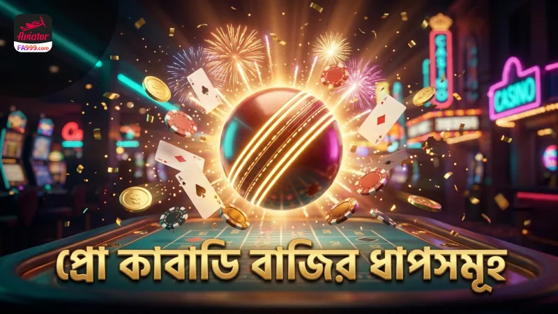 প্রো কাবাডি লিগের বাজির ধাপগুলো স্পষ্টভাবে নির্দেশিত