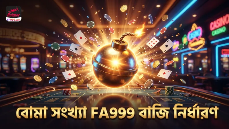 বোমার সংখ্যা বুঝে বাজি স্থির করুন, FA999 সাহায্য করে