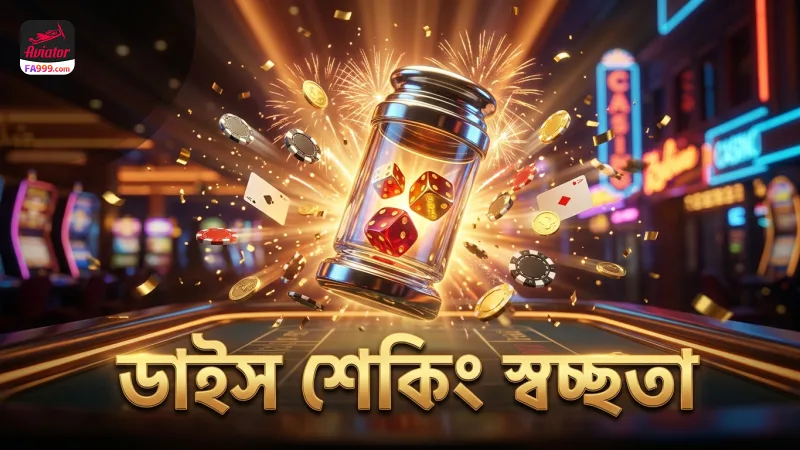 ডাইস শেকিং প্রক্রিয়া স্বচ্ছতা বাড়ায় বিশ্বাসযোগ্যতা।